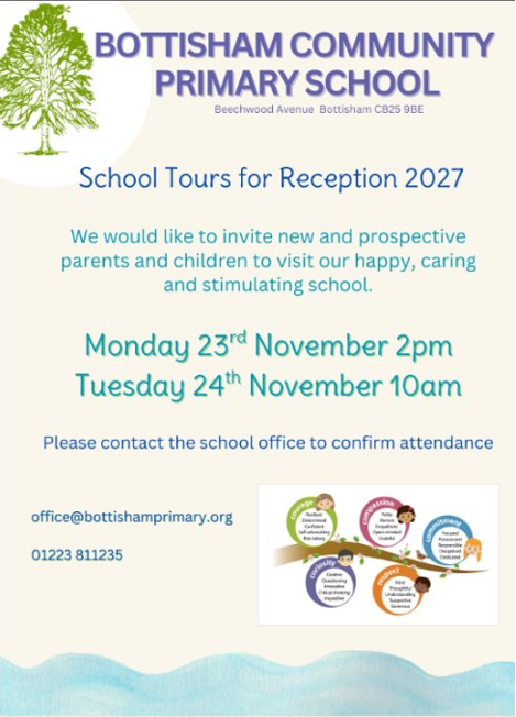 School Tours for Reception 2027